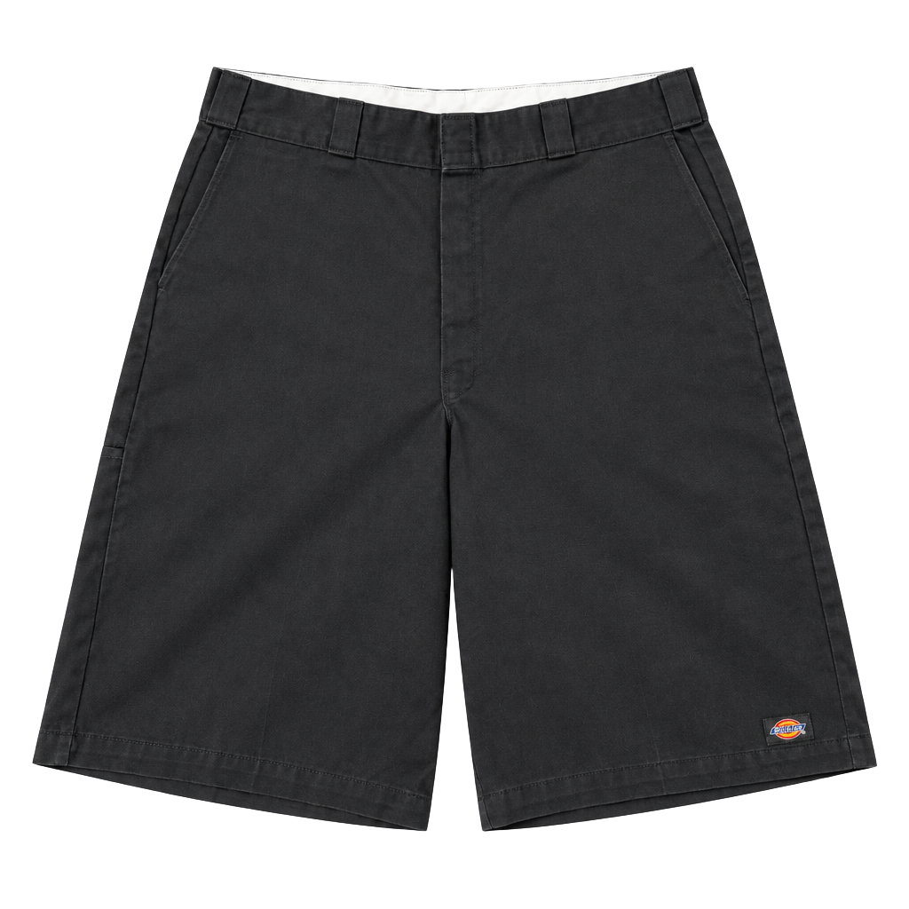 Dickies Loose Fit Work Shorts Size 38 Black Twill 1