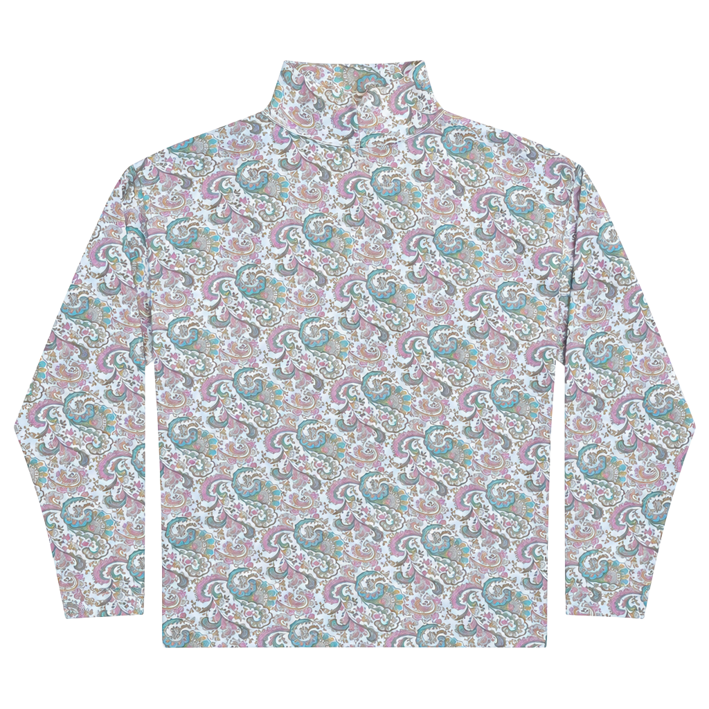 DB Sport by David Benjamin Mock Neck TurtleneckSize M Paisley Vintage 1