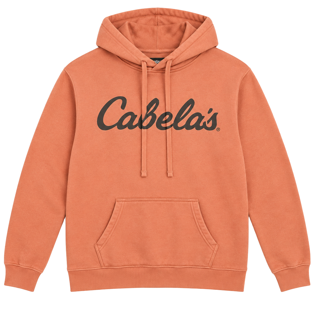 Cabela's Hoodie Size M Coral Pink Pullover hoodie 003-170 1