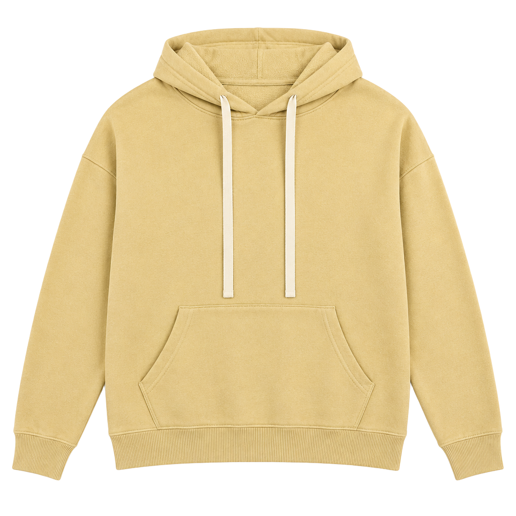 Jerzees Pullover Hoodie Size Medium cream color Cotton Blend 003-171 1