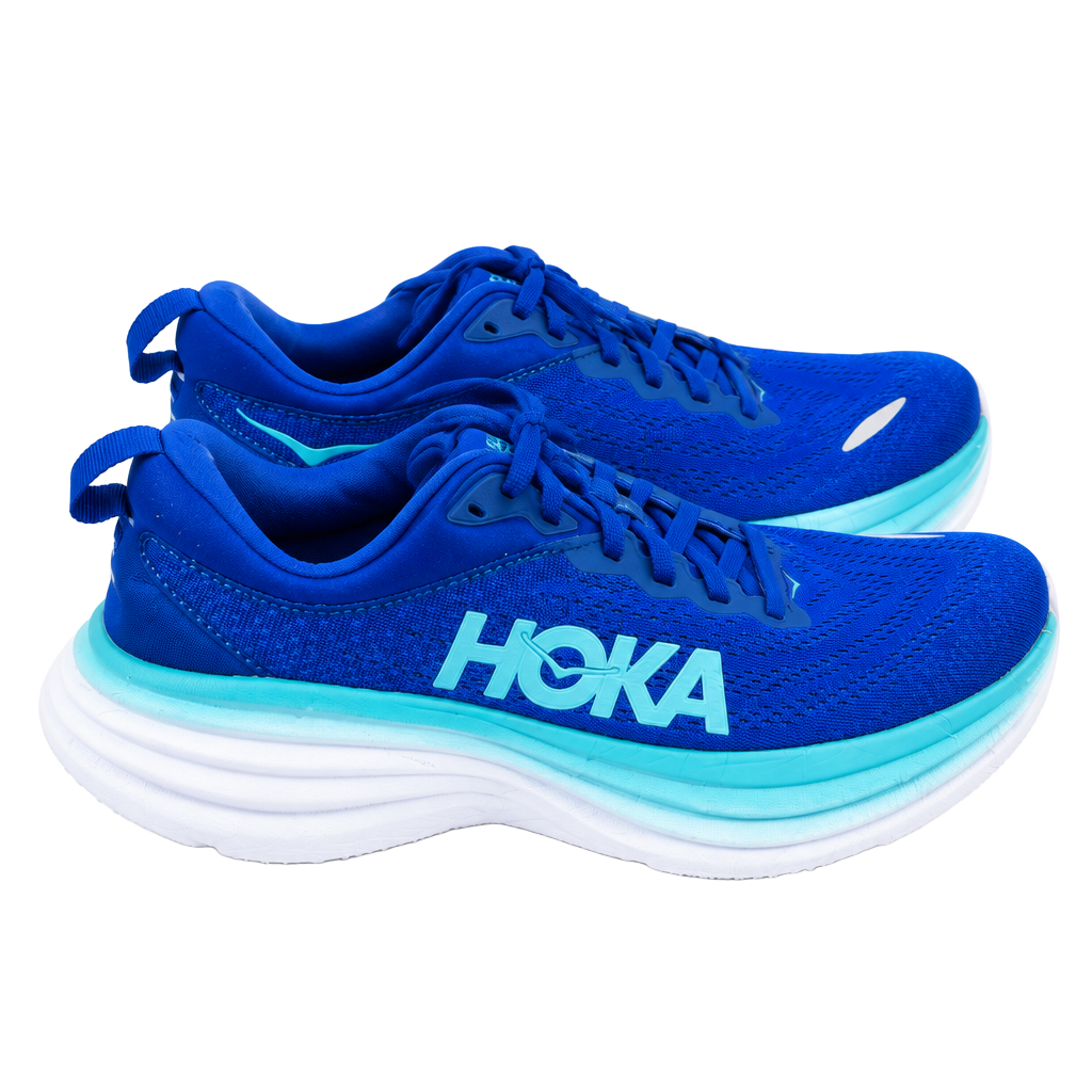 HOKA Bondi 8 Blue Athletic Running Shoes 1