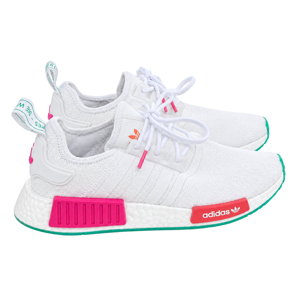 Adidas NMD_R1 Size 8 White Magenta Green GZ4964 Sneakers 1