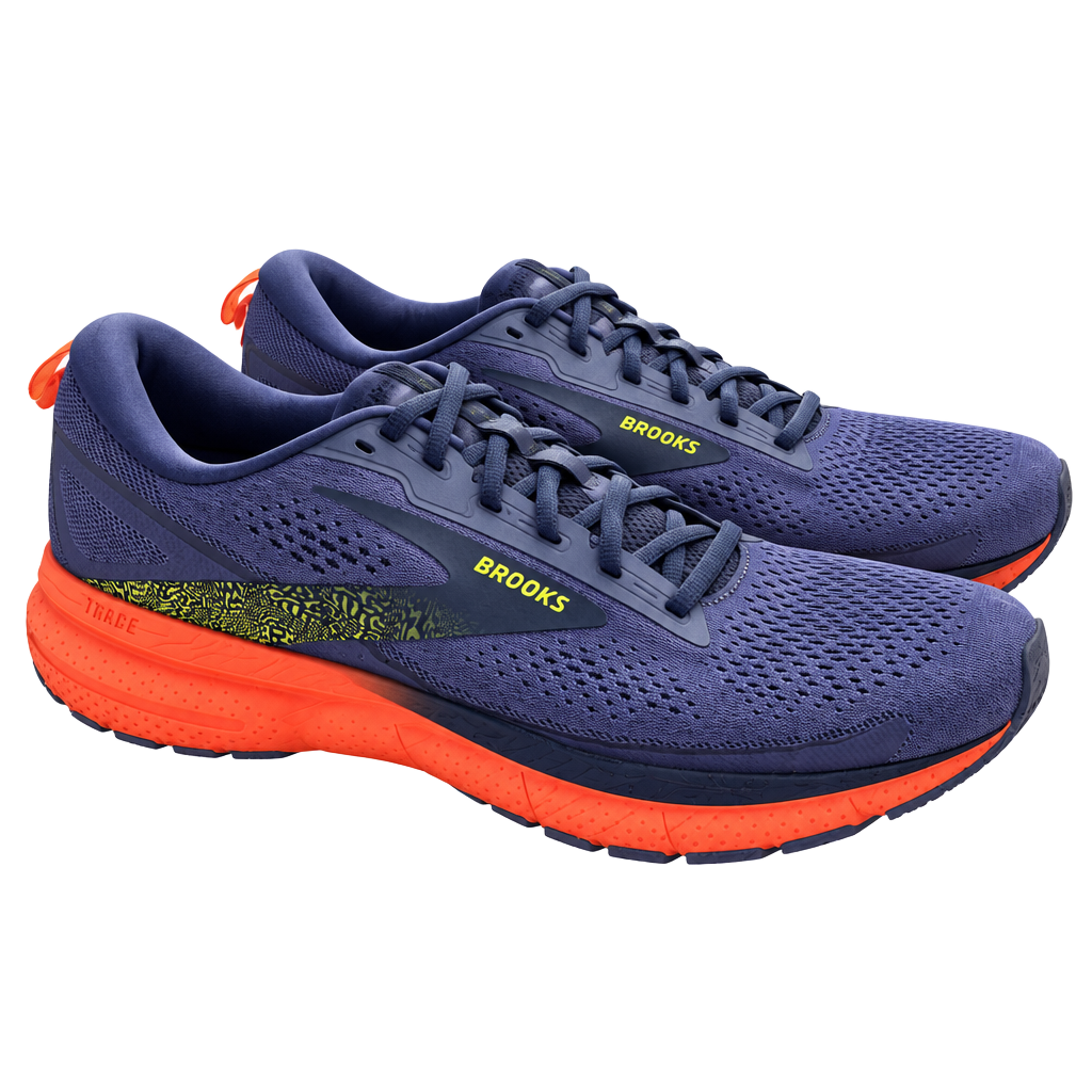 Brooks Trace 3 Running Shoes Navy Orange 1