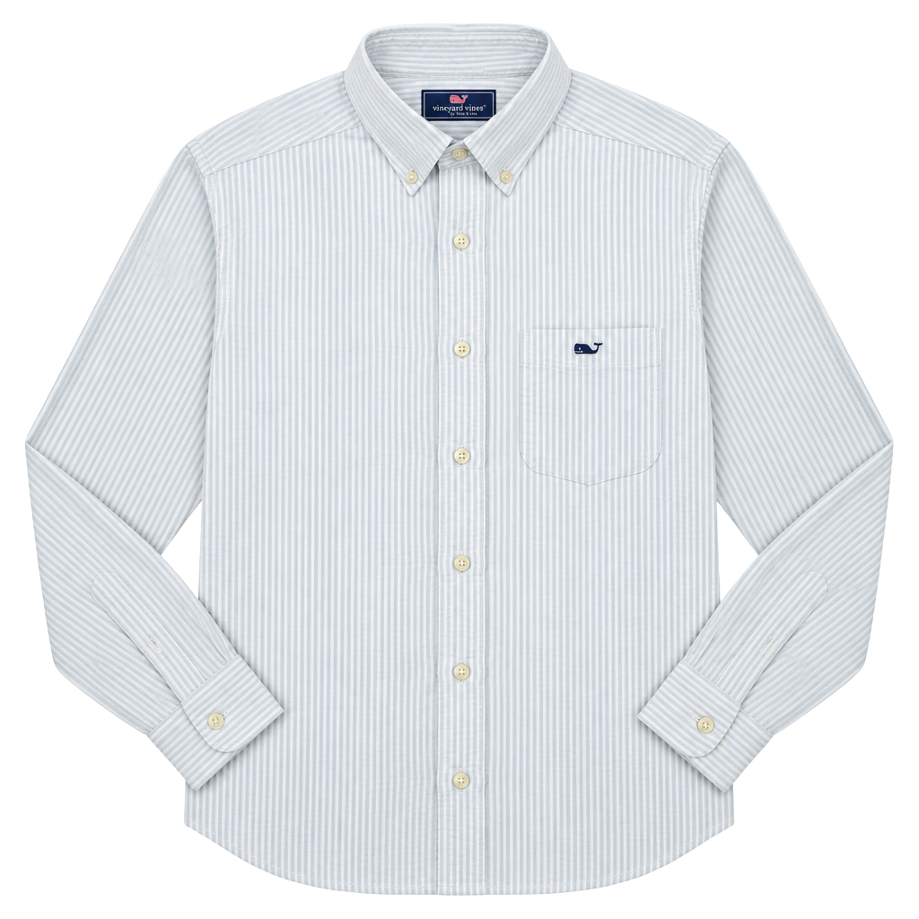 Vineyard Vines Slim Fit Tucker Shirt Striped Button Down Size XS White Blue 1