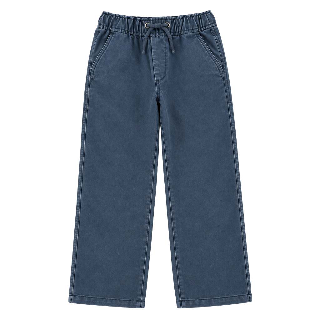 Gap Kids Pull-On Chino Pants Size (6-7) Navy Blue 1