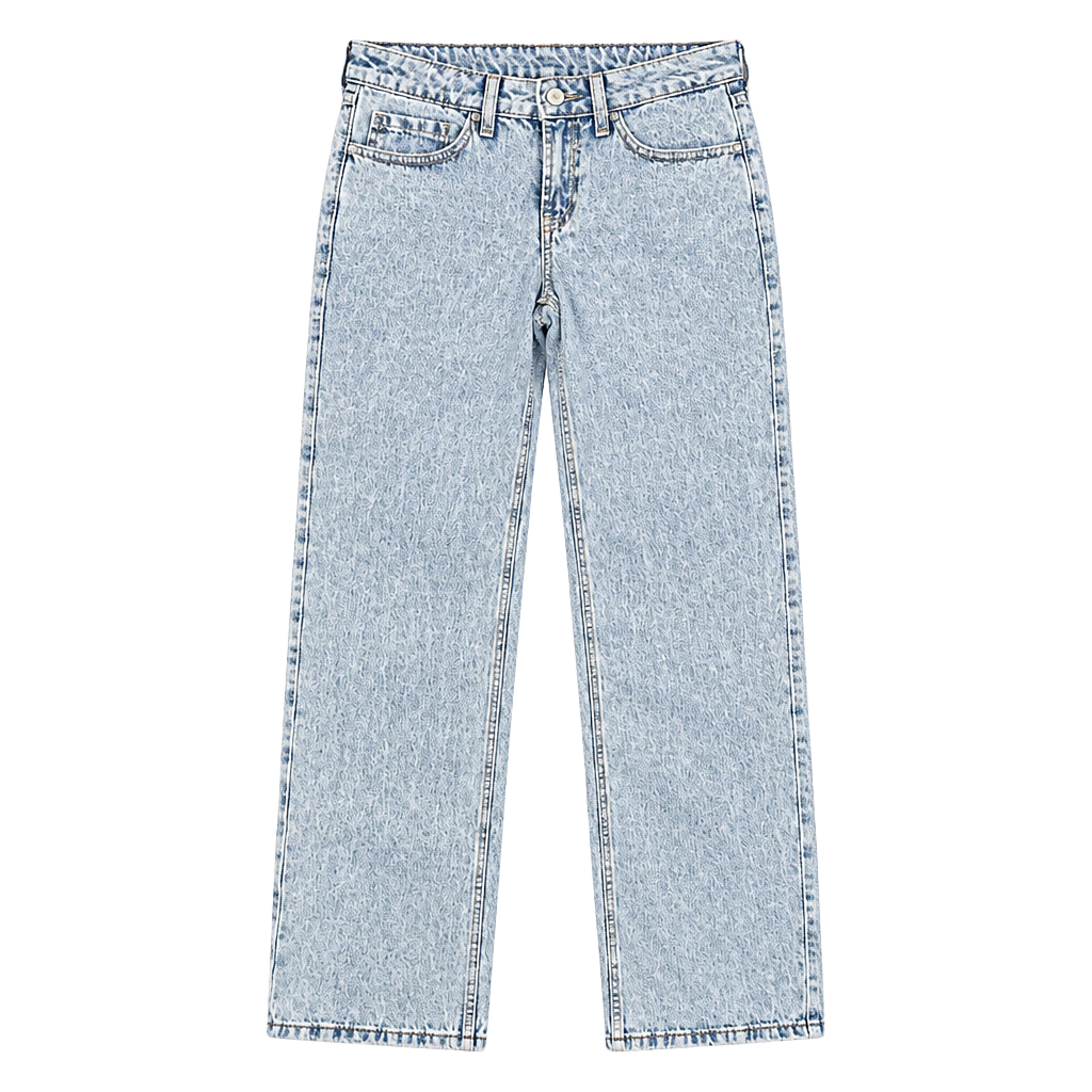 Hollister Low-Rise Baggy Jeans Size 000R Light Wash Denim 1