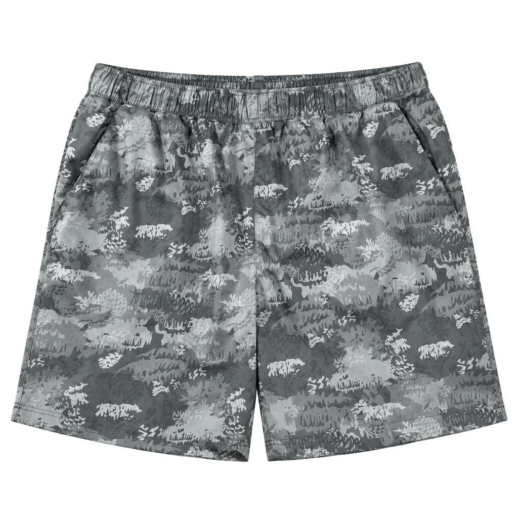 New Stio Second Light Short XLx7” inseam Black Whitebark Camo 1
