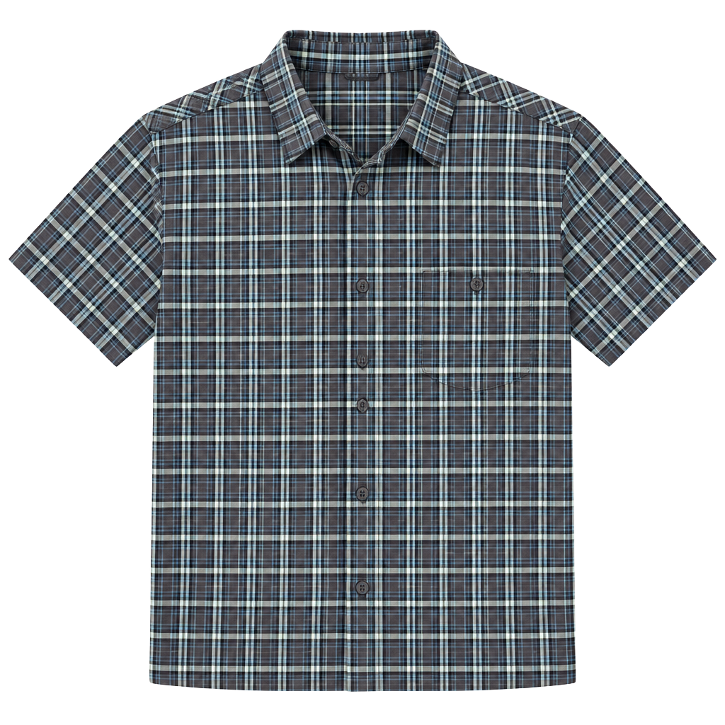 New Mens Mountain Hardwear Big Cottonwood Short Sleeve Shirt Size S Plaid 1