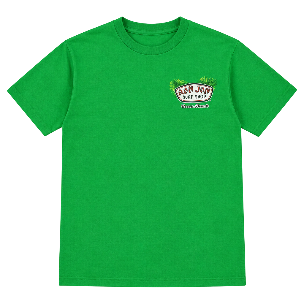 Ron Jon Surf Shop T-Shirt Size 2XL Green Cocoa Beach Graphic 1