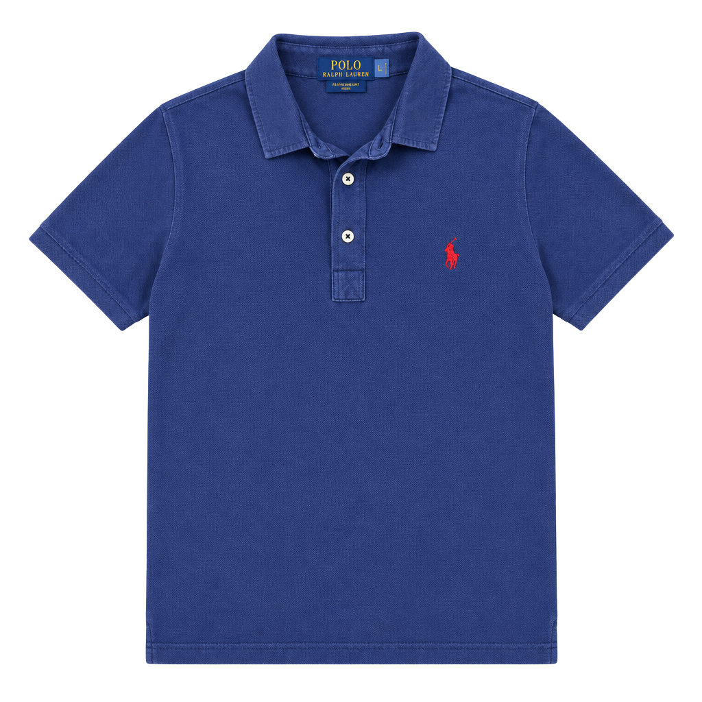 Polo Ralph Lauren Featherweight Mesh Polo Size L Blue Short Sleeve 1