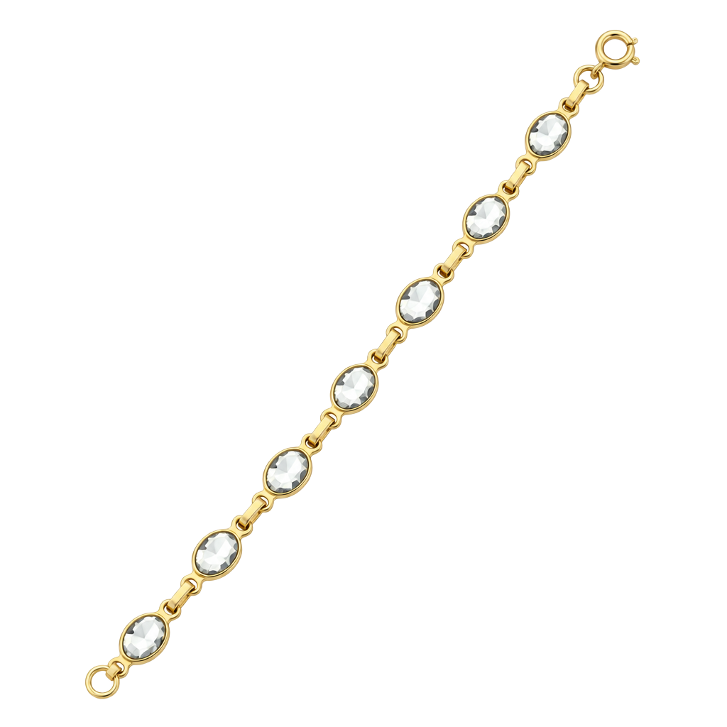 Vintage 1960s Victorian Revival Goldtone Black and White Cameo Bracelet 1