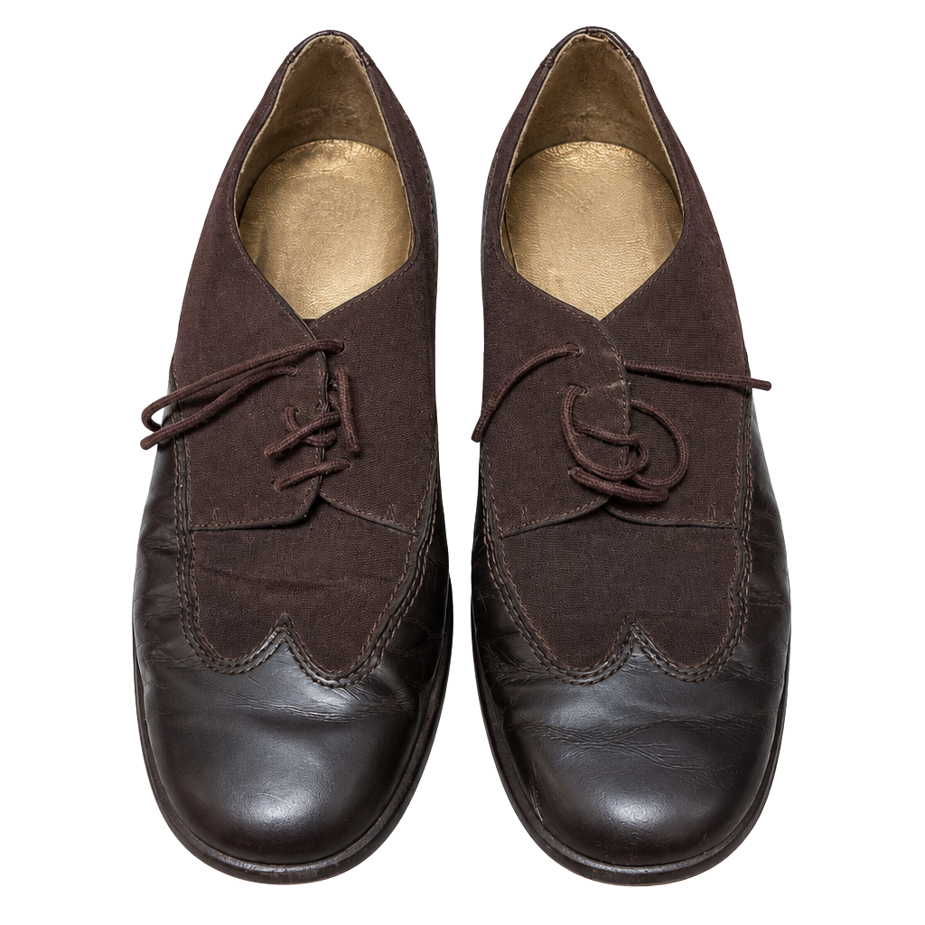 Vintage 1990s Stuart Weitzman Brown Oxford Shoes Size 6M 1
