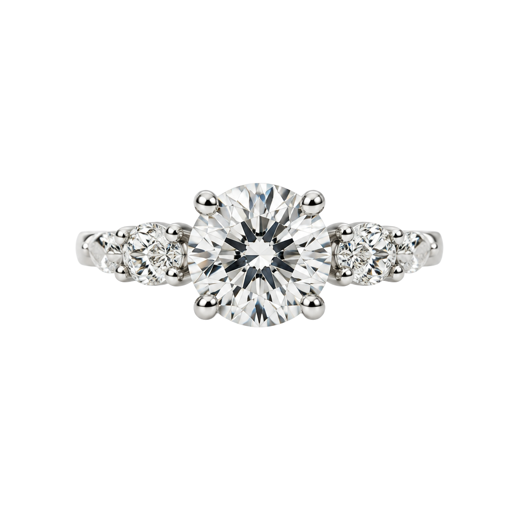 Vintage 1950s Austrian Crystal Rhinestone Engagement Ring Made In Austria 1