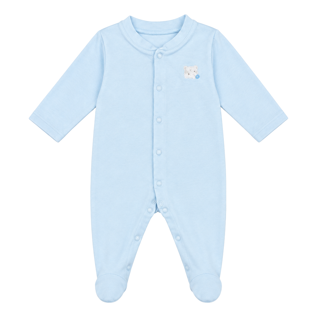 UNC Footies Size 6-9 Months Light Blue Baby Sleeper Footed Pajamas 1