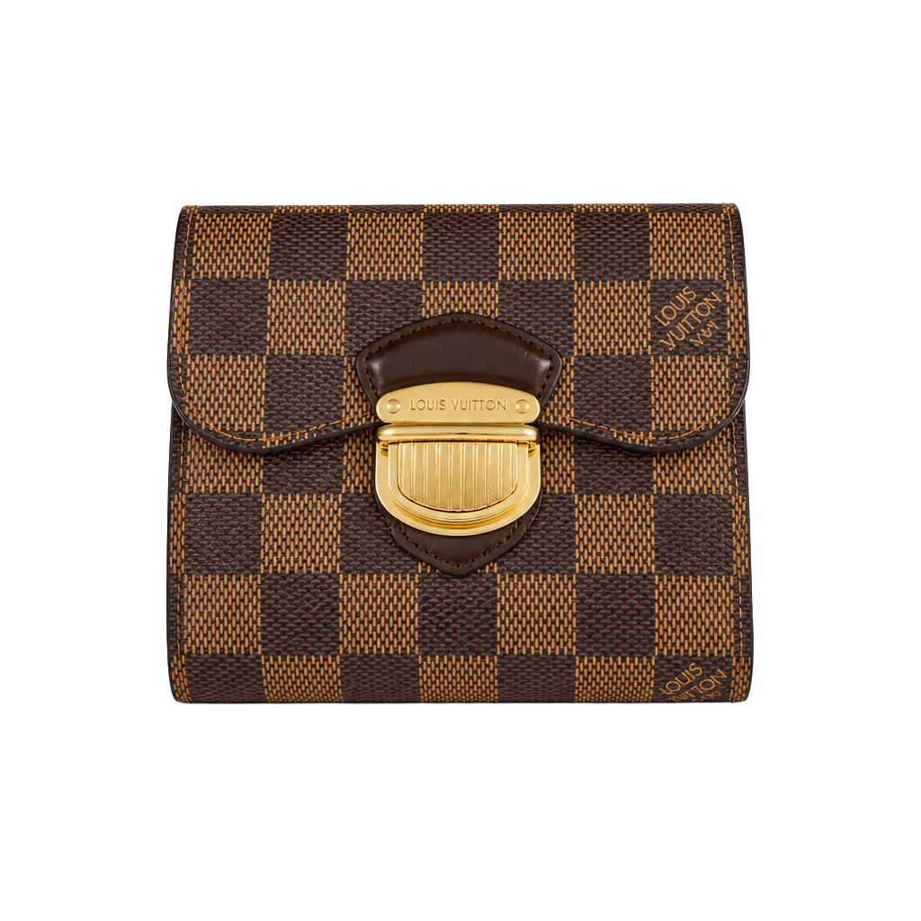 Louis Vuitton Portefeuille Joy Tri-Fold Wallet Damier Ebene N60034 Tn1191 Es 1