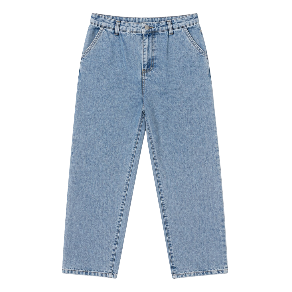 Nasty Gal Collection Light Wash High-Waisted Pleated Mom Jeans US 2 1