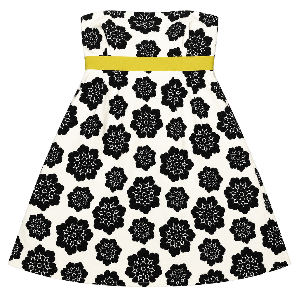 Milly Floral Strapless Dress Size 8 1