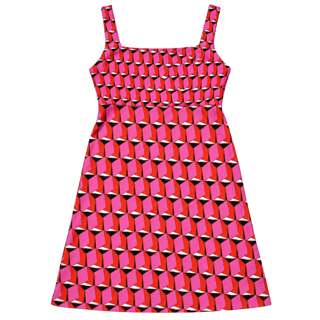Diane Von Furstenberg x Target 90s Shift Mini Dress Size 2 Pink Geo 1