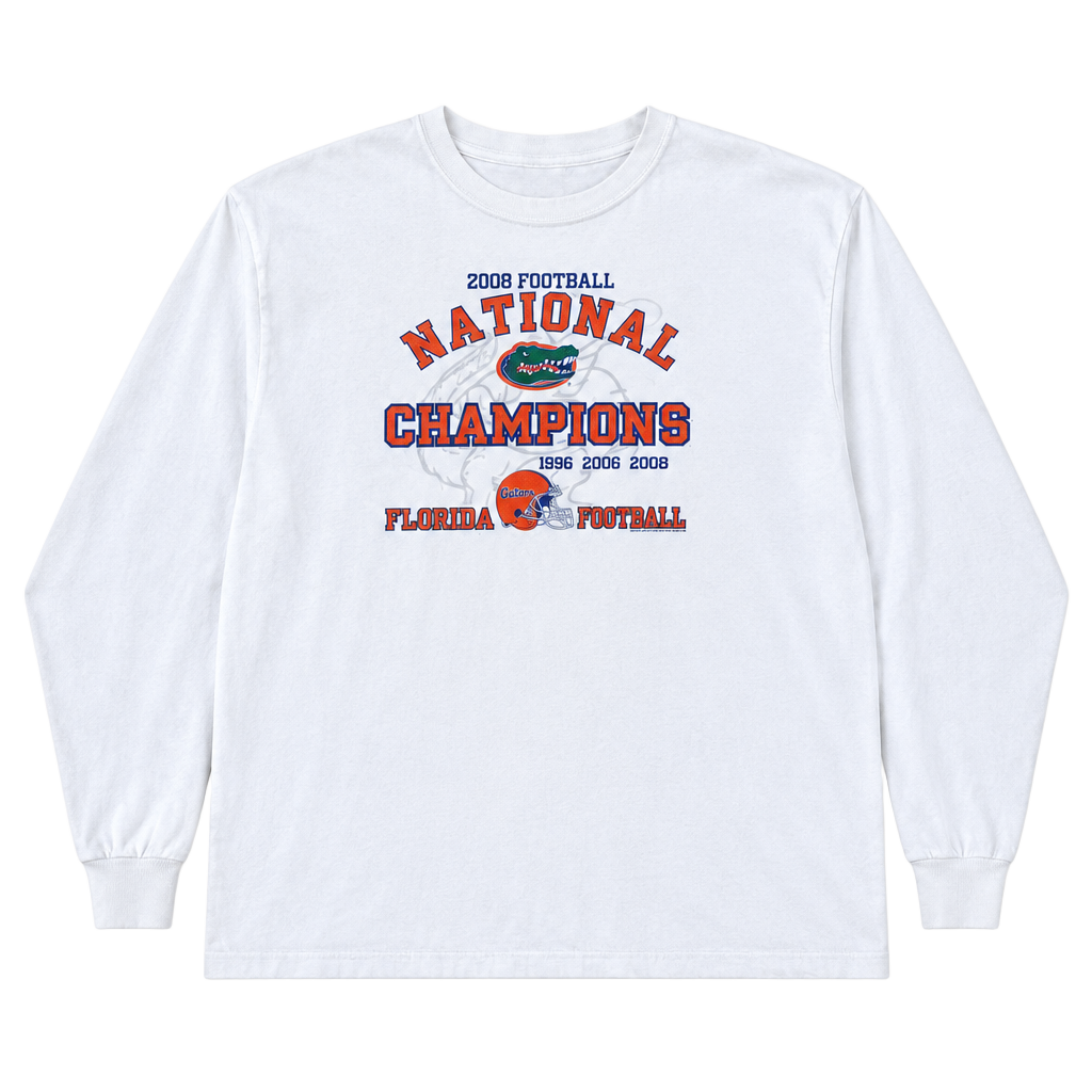 Vintage 2008 Florida Gators National Champions Long Sleeve Shirt XL 1