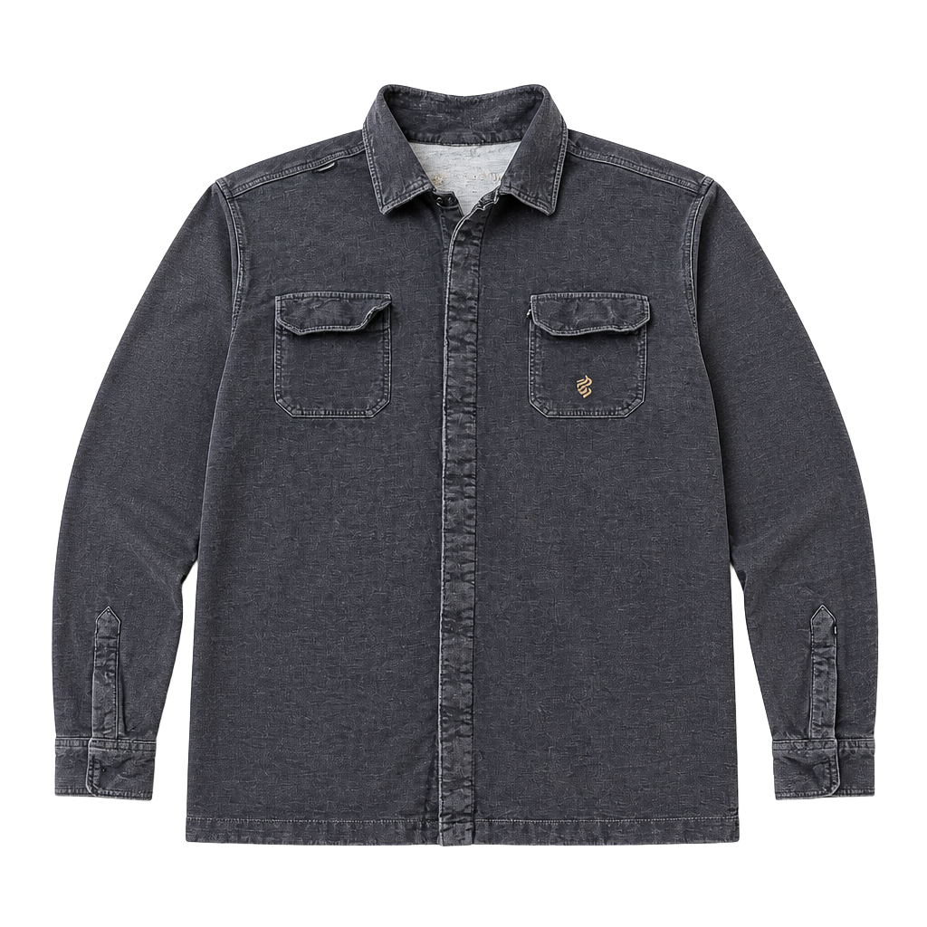 Vintage Rocawear Heavyweight Long Sleeve Button-Up Work Shirt Over-shirt Mens 1