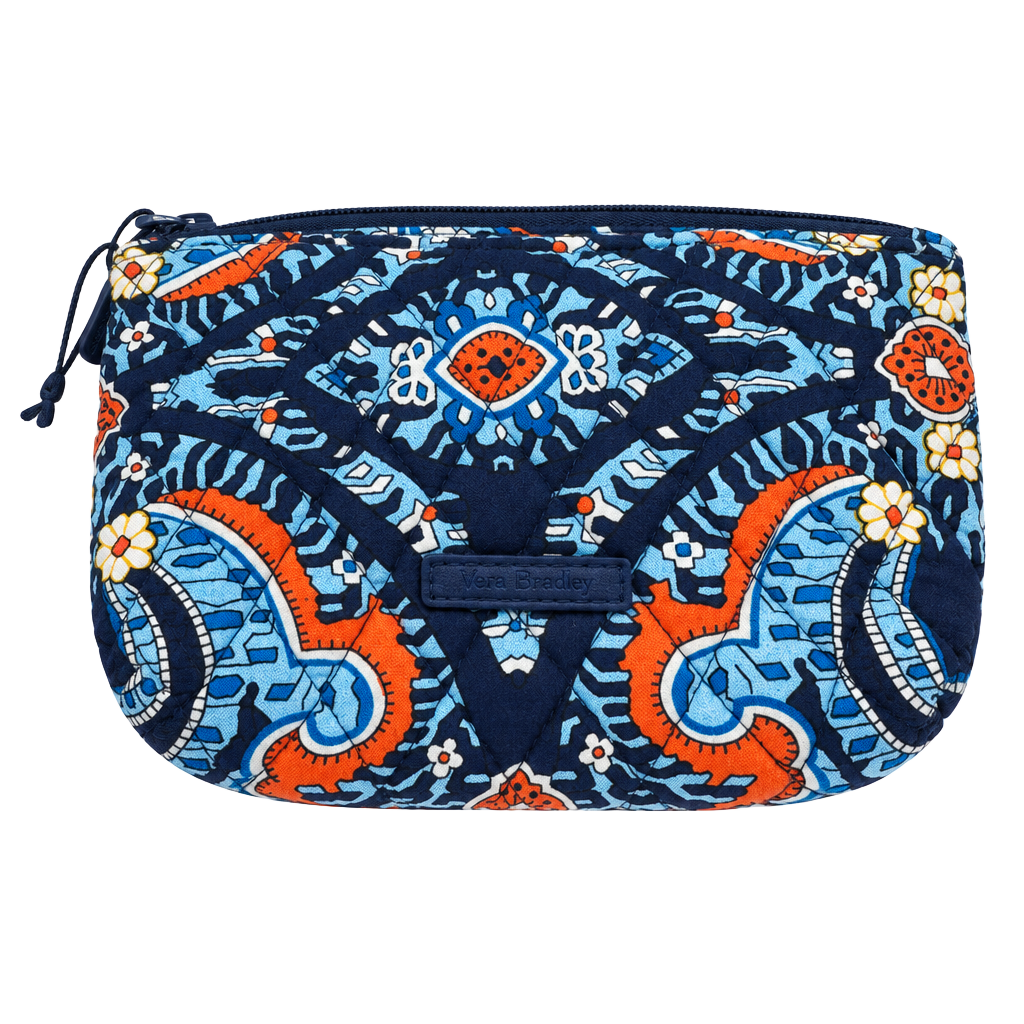 New Vera Bradley Cosmetic Bag Marrakesh Quilted Zip Pouch 1