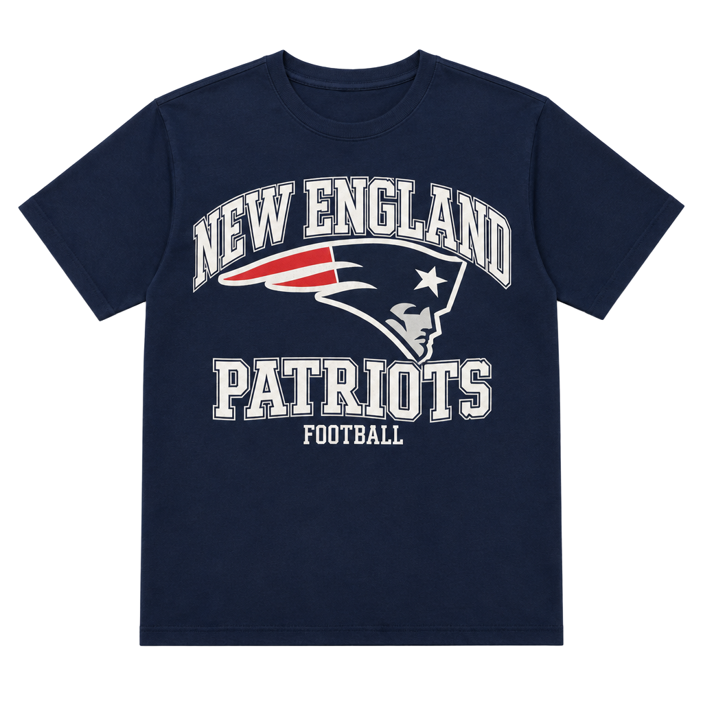 NFL New England Patriots Football T-Shirt Blue 1