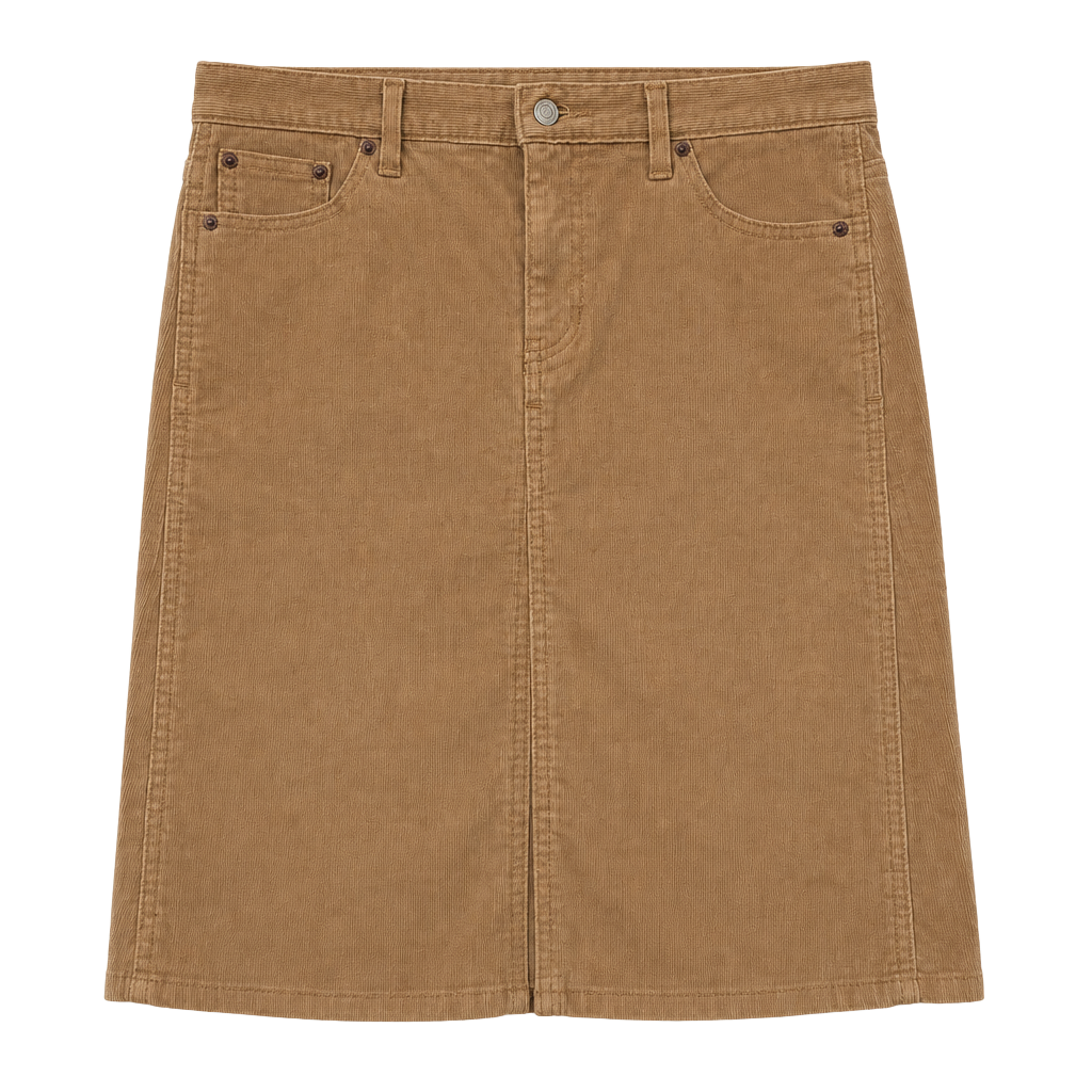 Fall Staple Gap Corduroy Mini Skirt Brown Cotton 1
