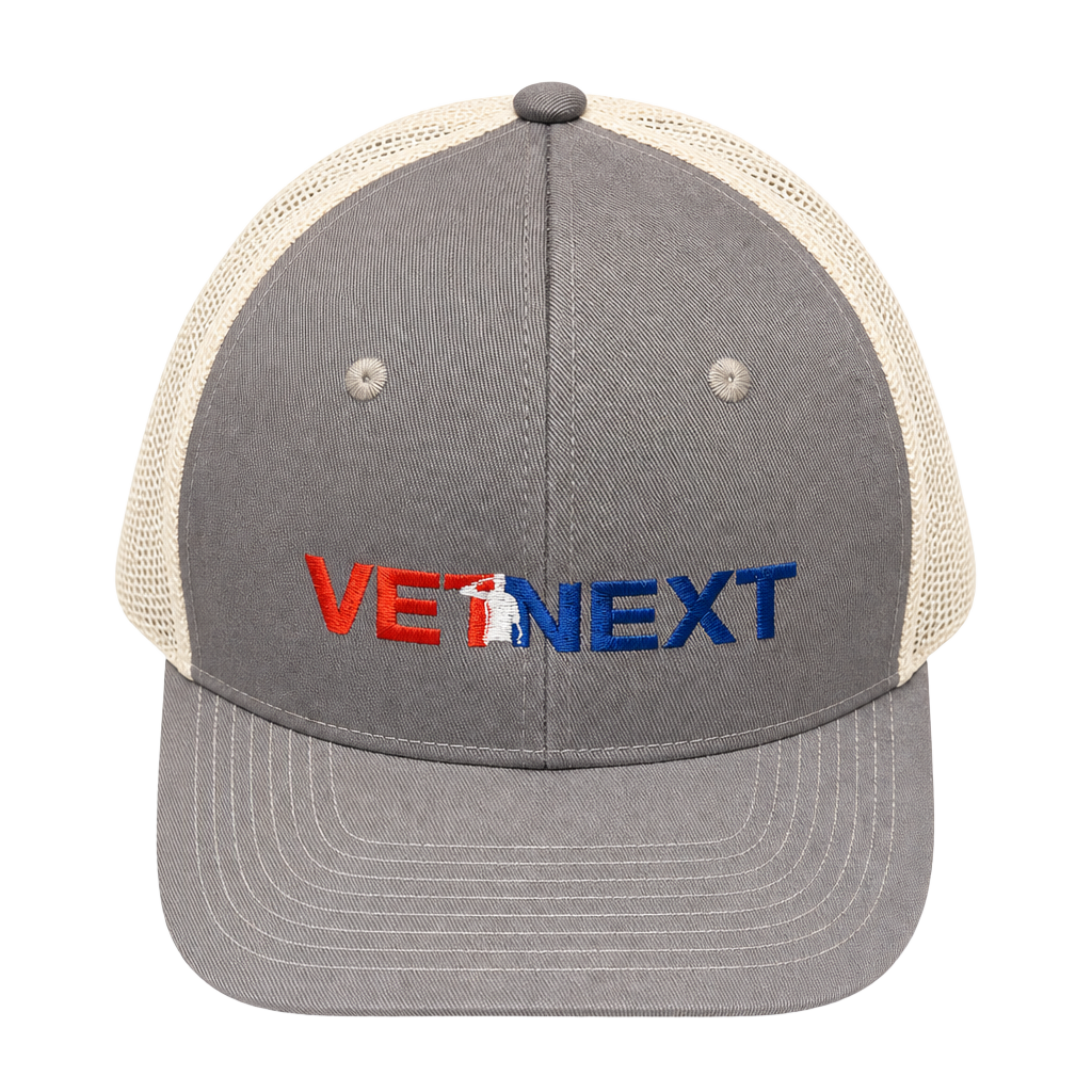 Port Authority VetNext Embroidered Mesh Back Trucker Hat Cap 1