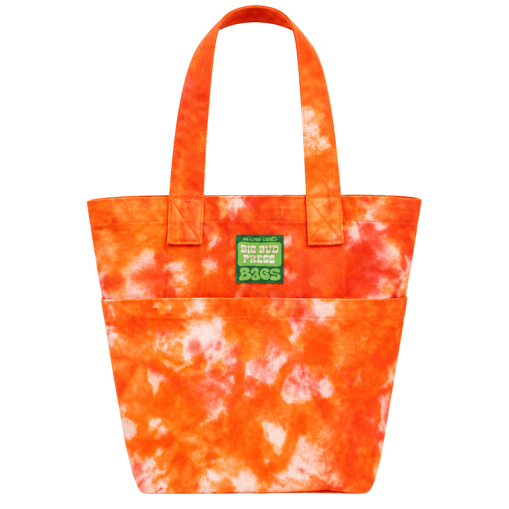 Big Bud Press Everyday Tote Bag Orange Tie Dye 1
