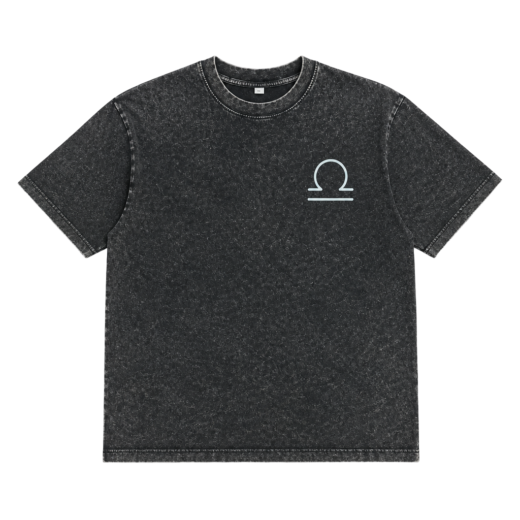 Libra Nutrition Facts Size M Vintage Washed T-Shirt 1