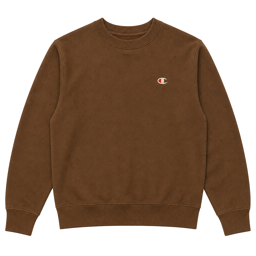 Champion Reverse Weave Brown Crewneck Sweatshirt Small 1