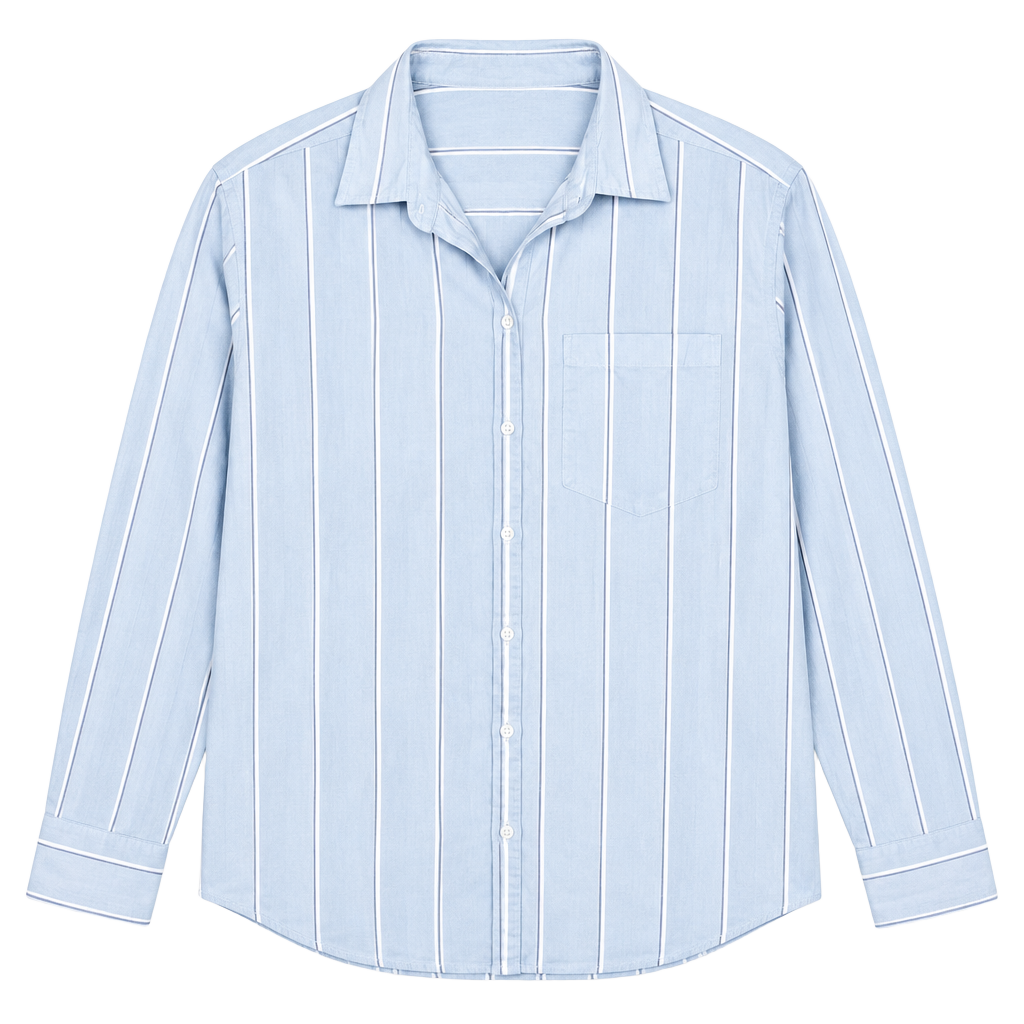 Vineyard Vines Striped Button Down Shirt XS Light Blue Long Sleeve 1