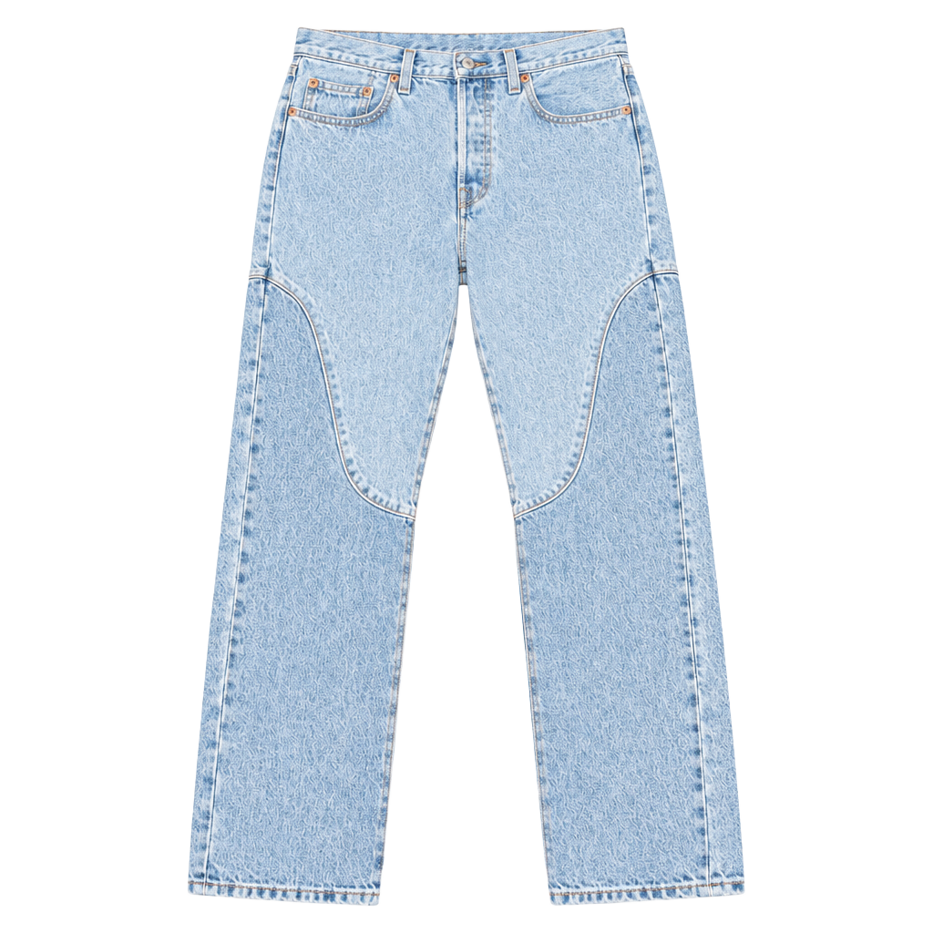Levi's 501 Original Jeans Size W26 L30 Light Wash Block Construction 1