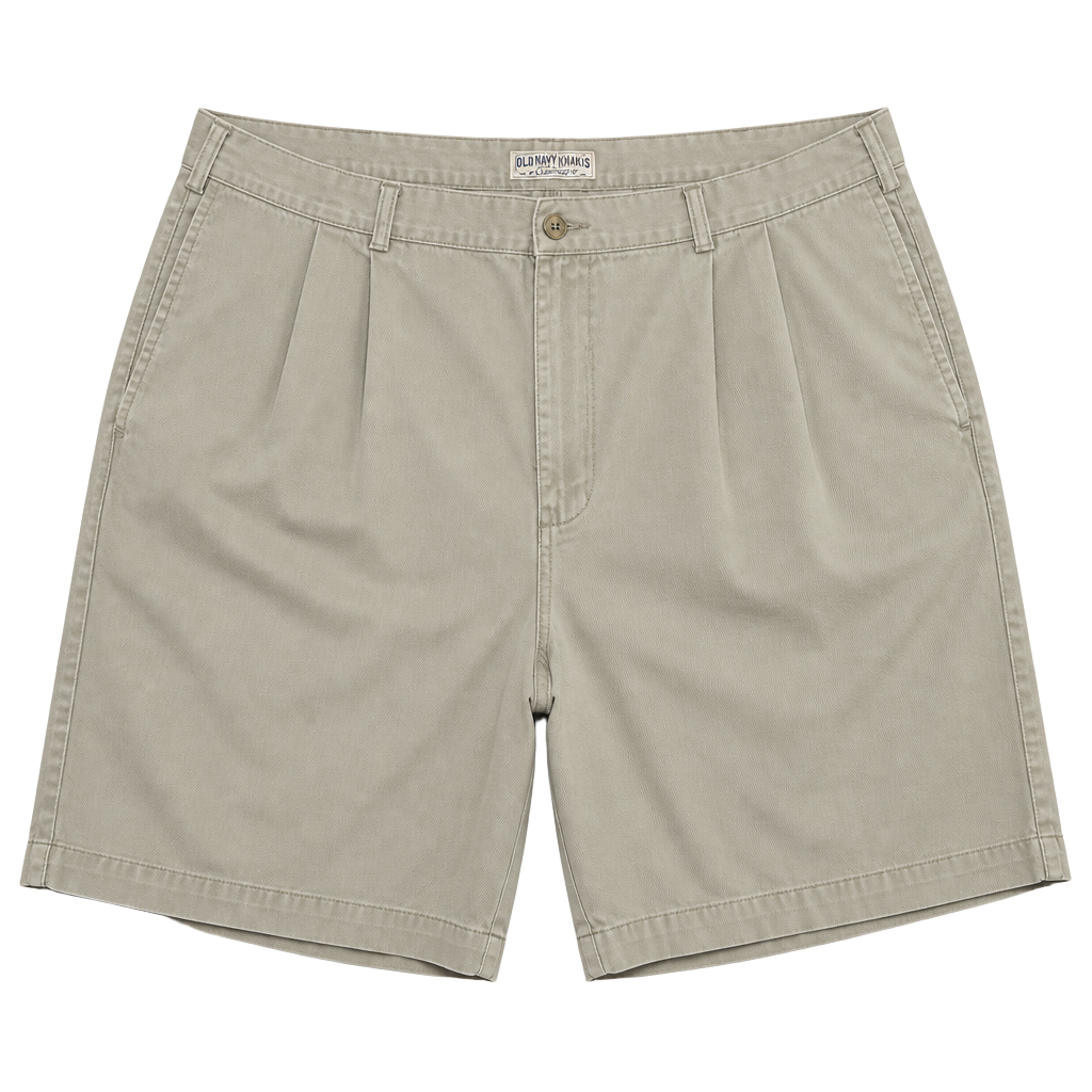 Old Navy Pleated Khaki Shorts Size 42 1