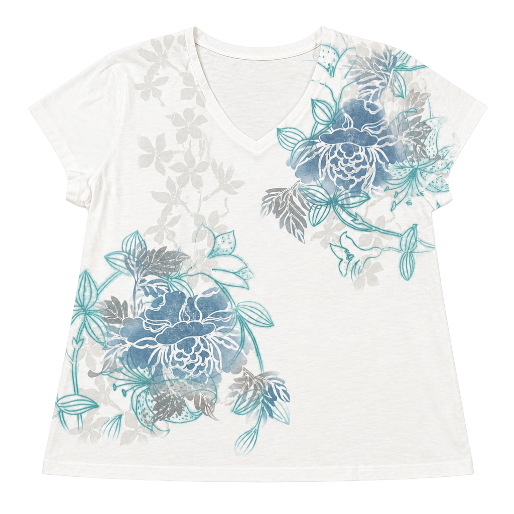 Ruby Rd Woman’s Short Sleeve Embellished Beads Blouse Top XL 1