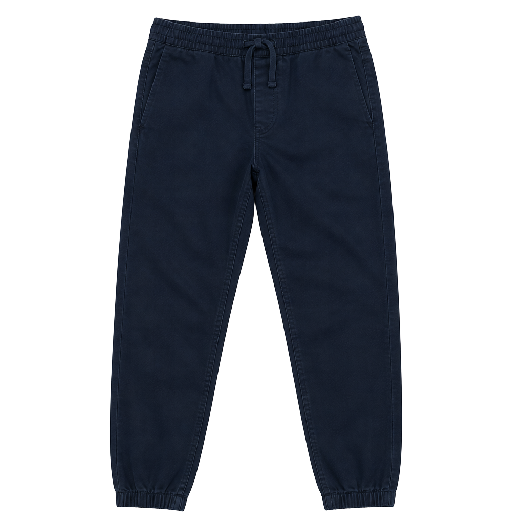 H&M Regular Fit Drawstring Jogger Pants Navy Size S 1