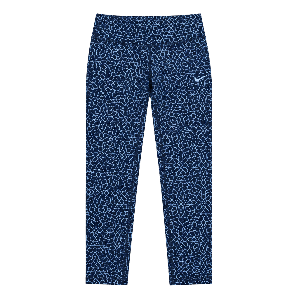 Nike Starglass Epic Run Crop Size XS Black Blue Patterned Running Tights 1