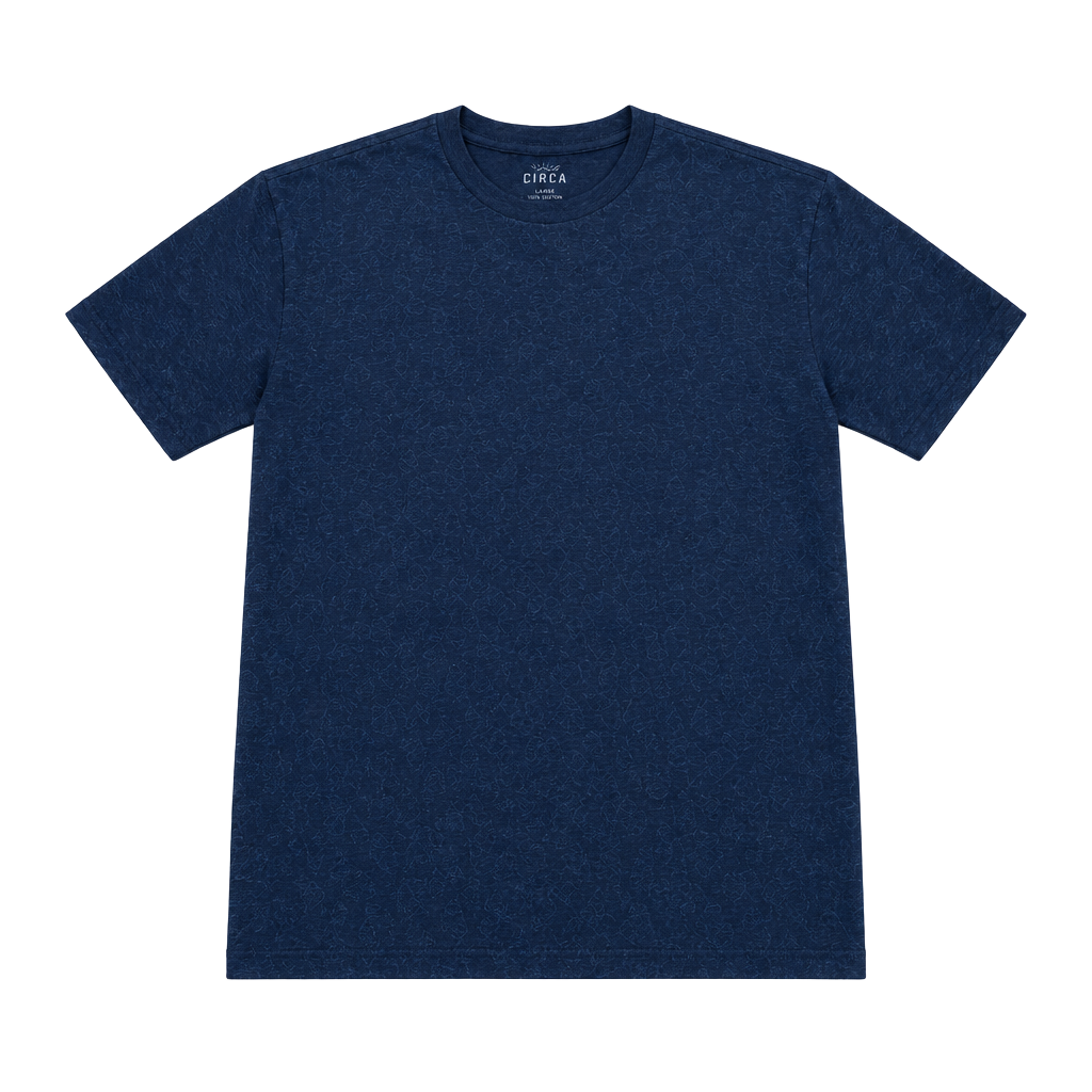 True Classic T-Shirt X-Large Blue Cotton Blend Crew Neck 1