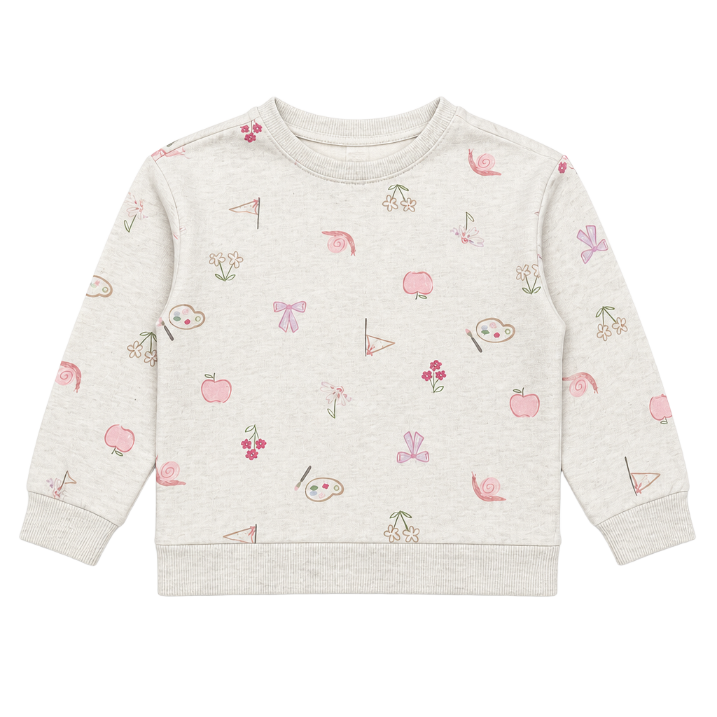 Carter's Sweatshirt Size 5T Ivory Graphic Print Pullover 1
