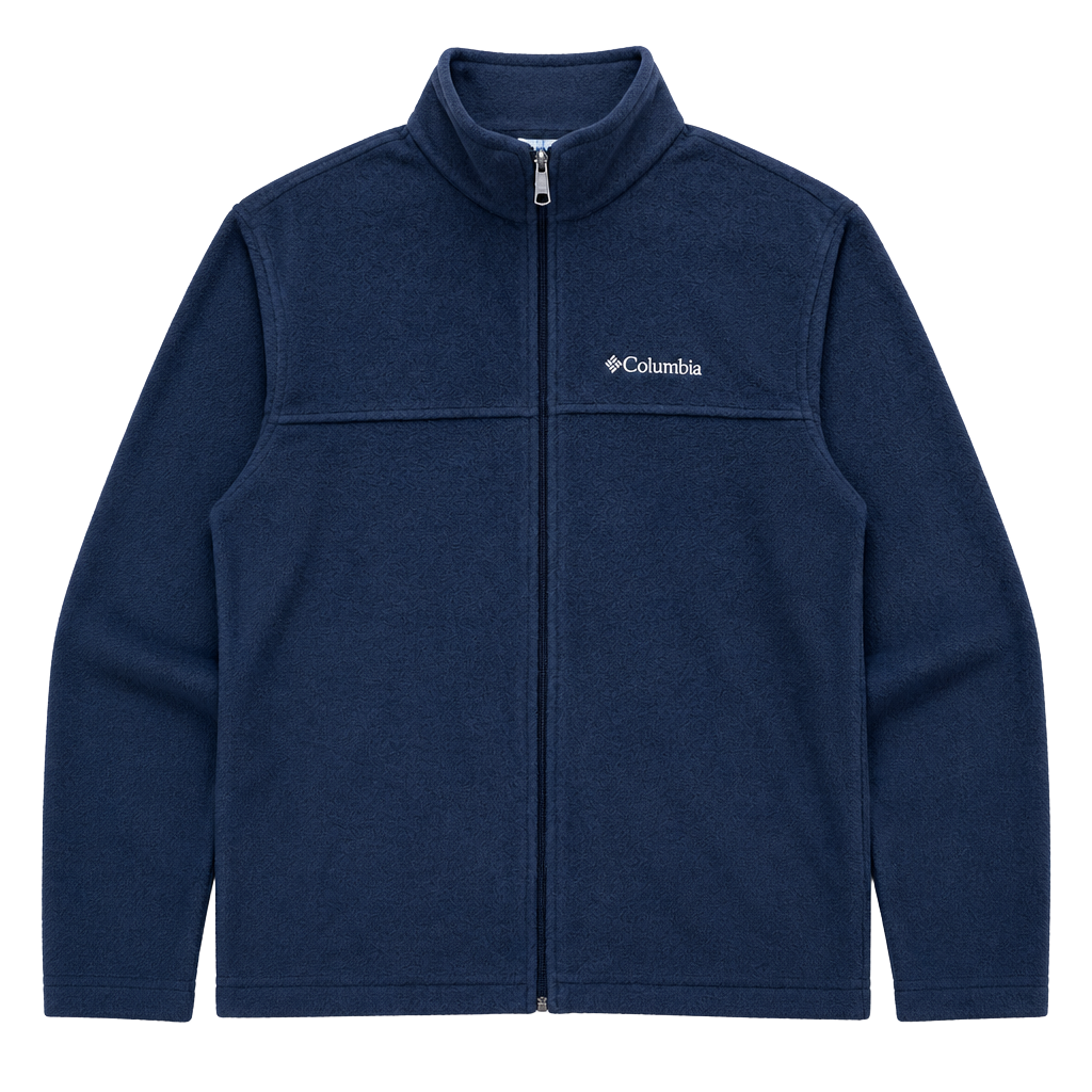 Columbia Mens Blue Full-Zip Fleece Jacket 1