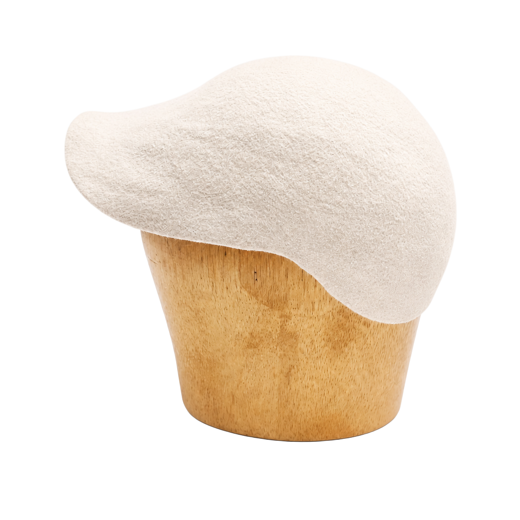 Reinhard Plank Classico Wool Hat in Cream/White One Size 1