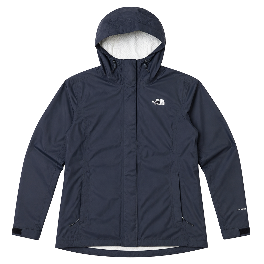 The North Face Women's DryVent Black Rain Jacket Windbreaker Size Large 1