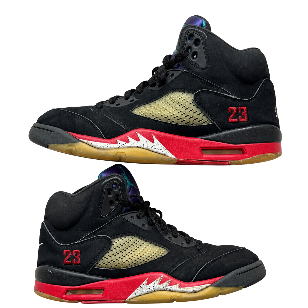 Air Jordan 5 Retro Top 3 Black 2020 Grape Metallic Fire Red (CZ1786-001) 1
