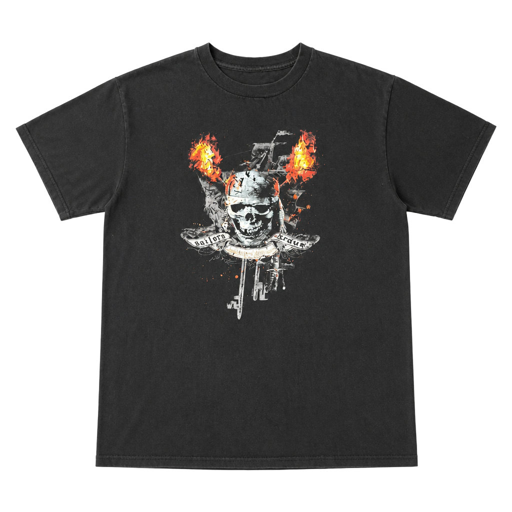 Vintage Disney Pirates of the Caribbean Sailors Grave T-Shirt Size Large 1