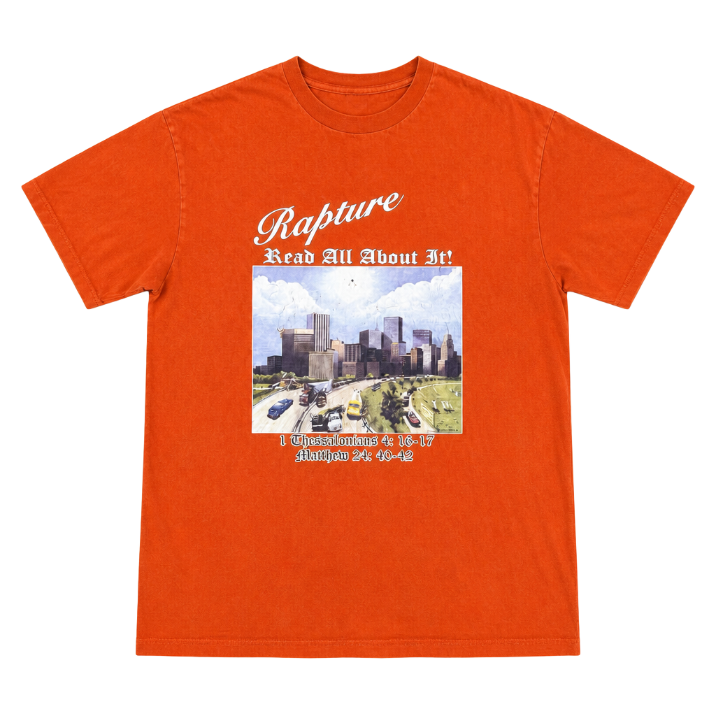 Vintage Mayberry USA Apparel Rapture Read All About It Jesus Tshirt 1