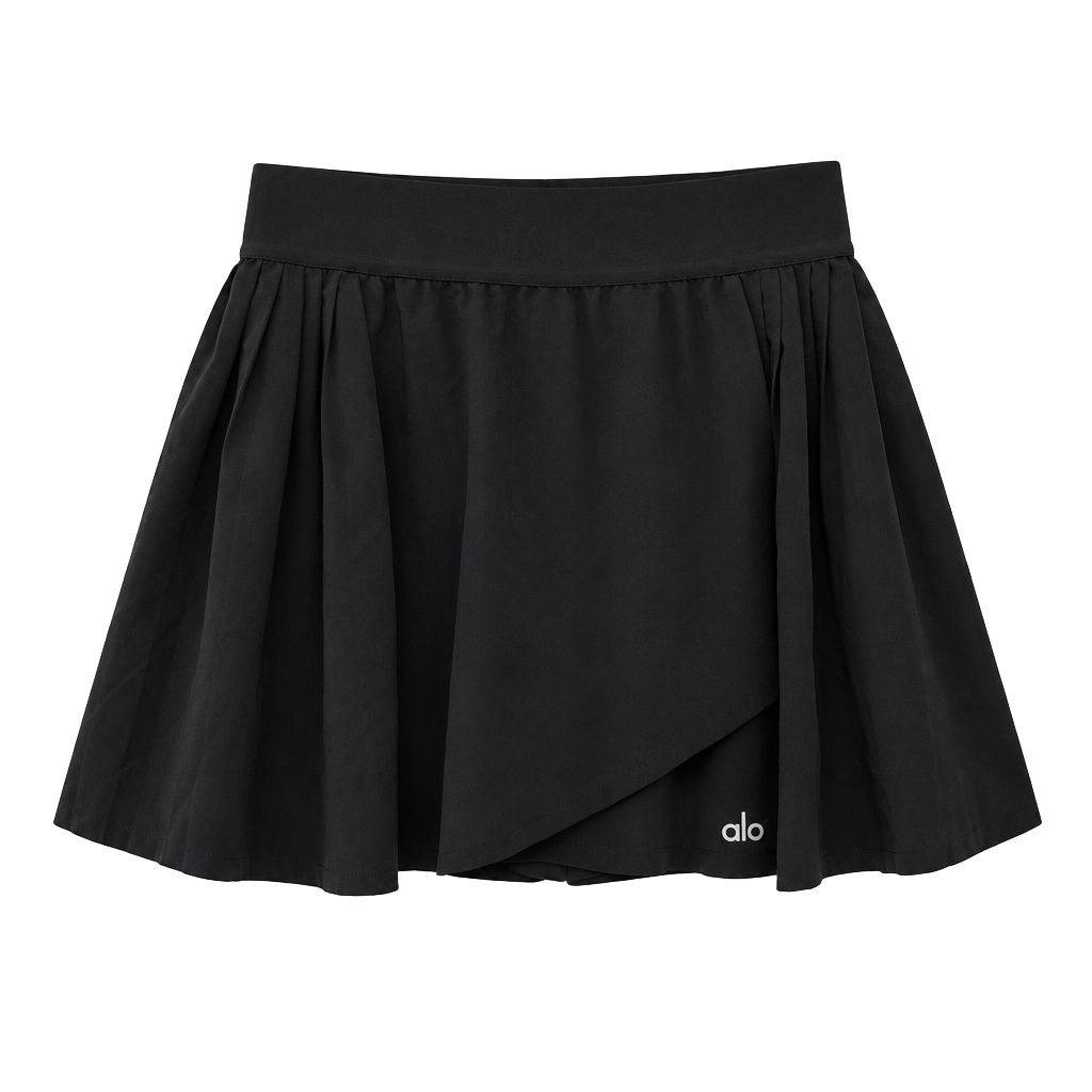 Alo Yoga Aces Tennis Skort Black 1