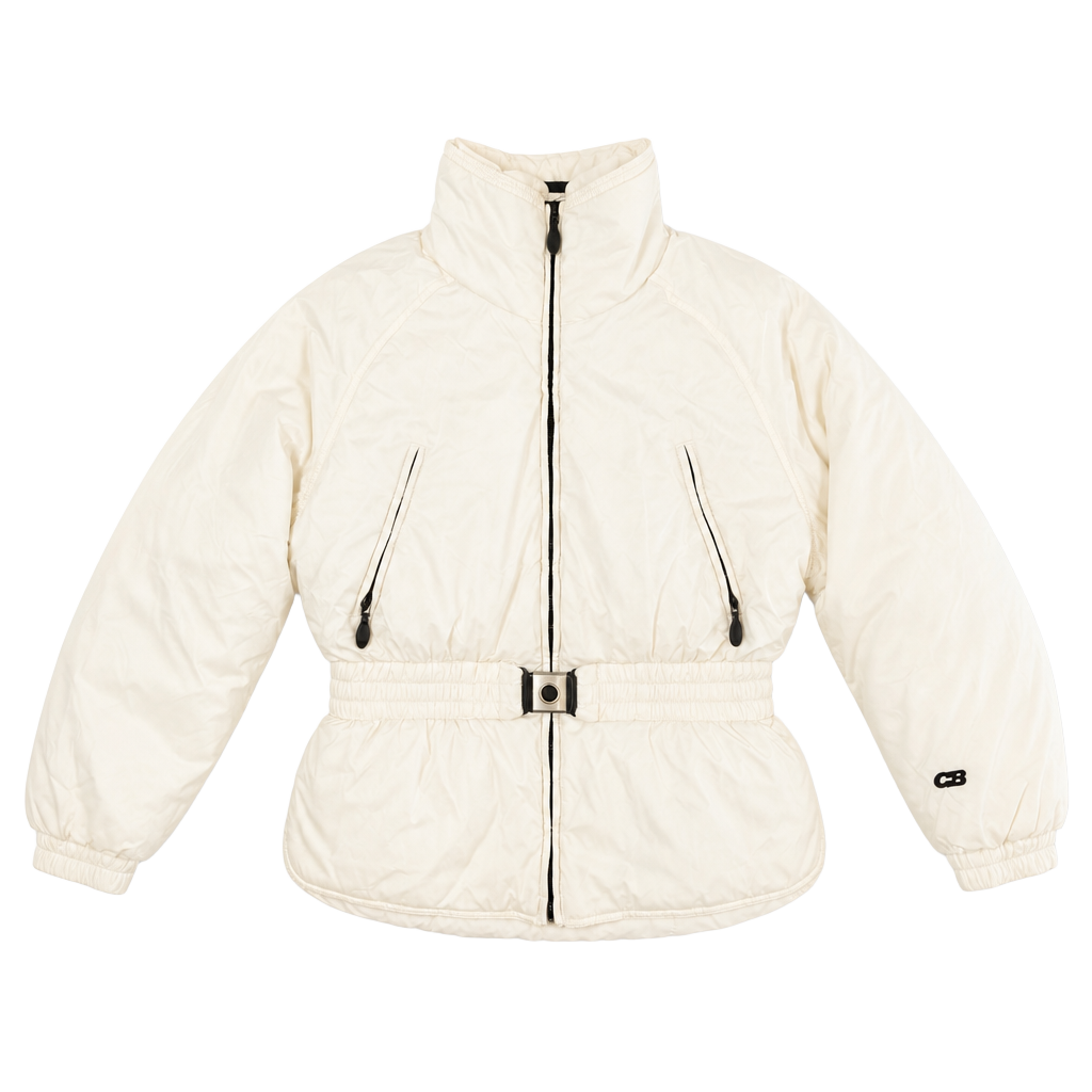 Vintage CB Sports Estelle Puffer Ski Jacket White Size 12 1