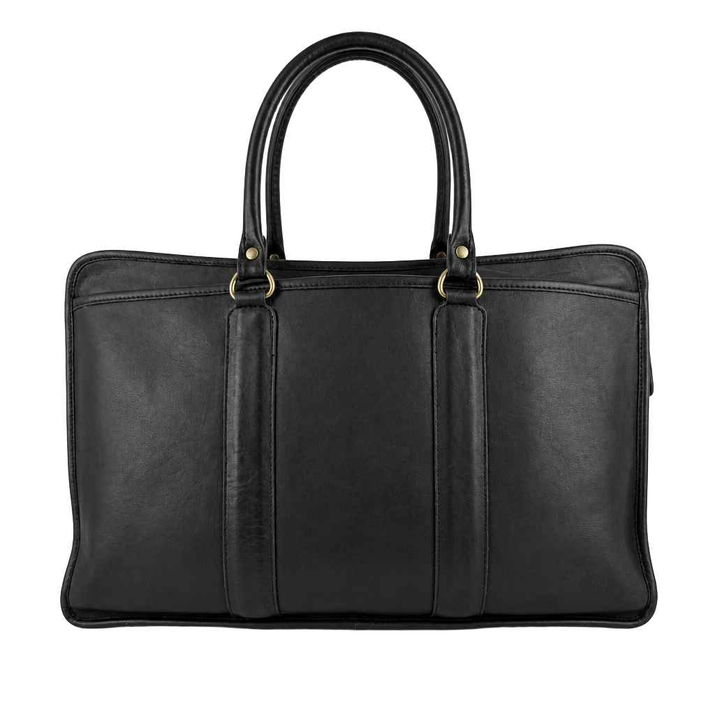 Vintage Coach Black Leather Lexington Briefcase 6002 Made in USA 1