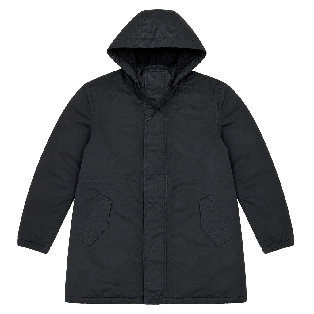 Universal Thread Black Water Repellent Hooded Parka 1
