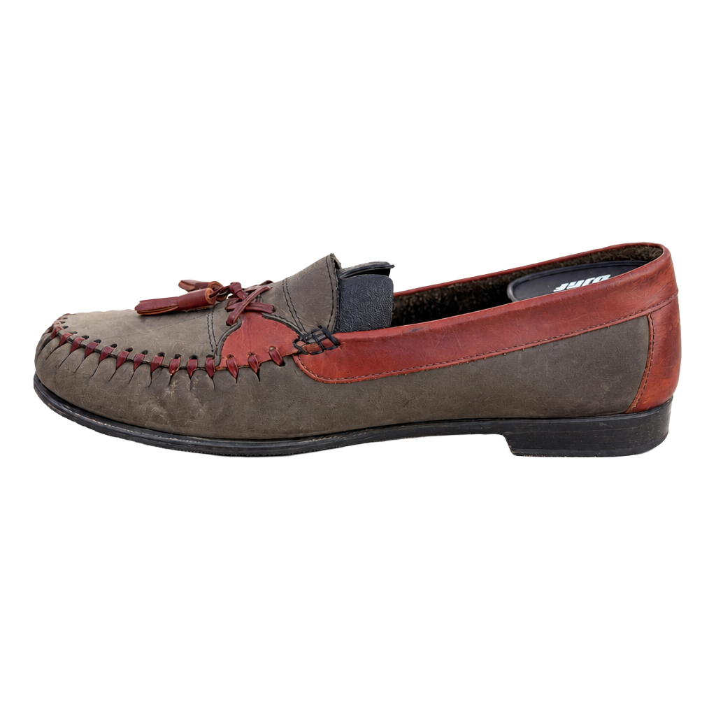 Johnston & Murphy J. Murphy Men's Two-Tone Tassel Moc Toe Loafers Size 10.5 M 1